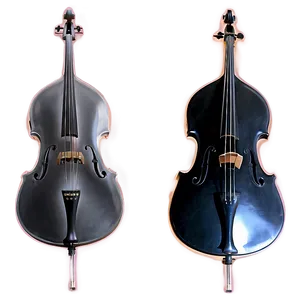 Double Bass Silhouette Player PNG Rat15 PNG