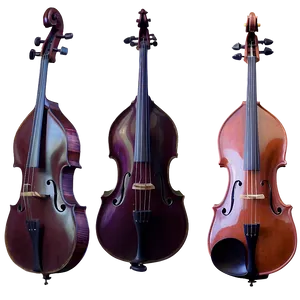 Double Bass Sunset Silhouette PNG 13 PNG