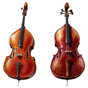 Double Bass Watercolor PNG Esx PNG