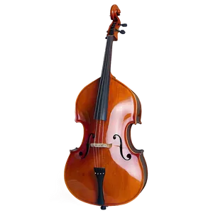 Double Bass With Roses PNG Rsd