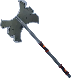 Double Bladed Battle Axe PNG image