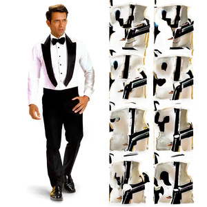 Double Breasted Tuxedo PNG Dpq