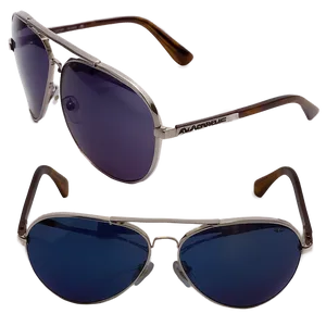 Double Bridge Aviator Sunglasses PNG Opr30 PNG