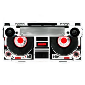 Double Cassette Boombox Png Ngc78 PNG image