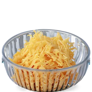 Double Cheddar Shredded Cheese PNG Xao