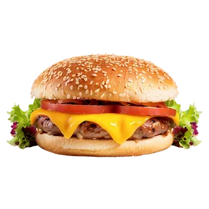 Double Cheese Meltdown Burger Png 31 PNG image