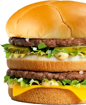 Double Cheeseburger Deluxe PNG image