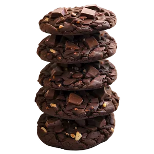 Double Chocolate Cookies PNG Aak44