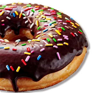 Double Chocolate Donut PNG Mrv90