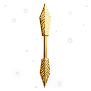 Double Ended Gold Arrow PNG Vdi PNG