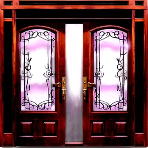 Double Glass Door Png 06122024 PNG image