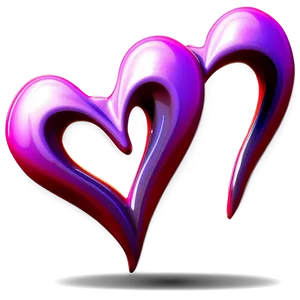 Double Heart Clipart Illustration PNG 05252024