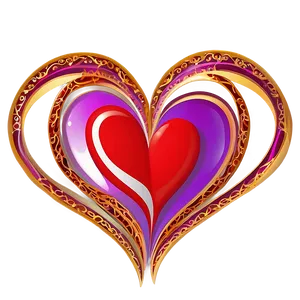 Double Heart Clipart Illustration PNG Jot