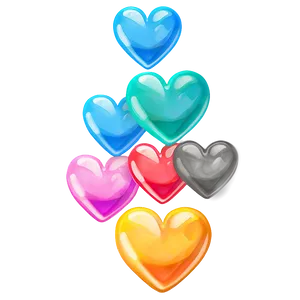 Double Heart Emoji Art Png Qpv66 PNG image