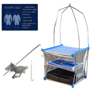 Double Layer Clothes Dryer PNG 06212024