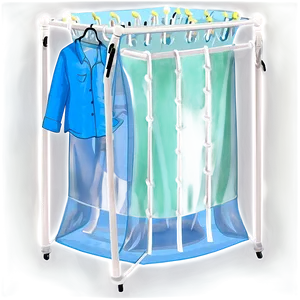 Double Layer Clothes Dryer PNG Lev6