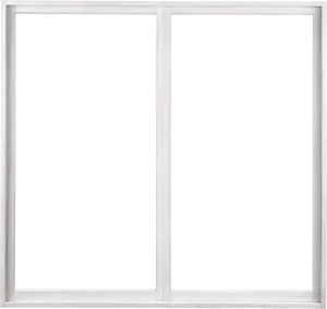 Double Pane Window Black Background PNG image