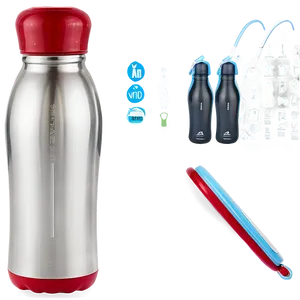 Double Wall Reusable Water Bottle PNG Xix PNG