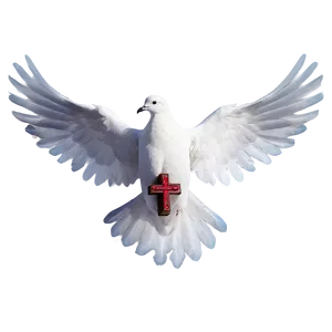 Dove And Cross PNG 05042024 PNG