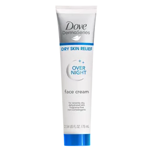 Dove Derma Series Dry Skin Relief Overnight Face Cream PNG image