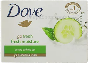 Dove Fresh Moisture Beauty Bar Packaging PNG image