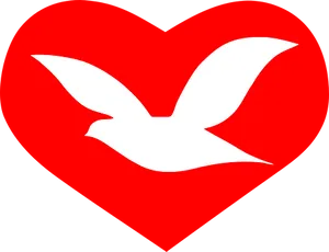 Dove_of_ Peace_in_ Heart PNG image