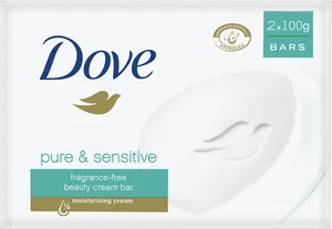 Dove Pure Sensitive Soap Packaging PNG image