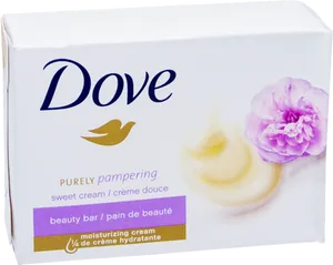 Dove Purely Pampering Beauty Bar Packaging PNG image