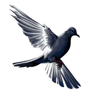 Dove Silhouette Vector PNG 05042024 PNG