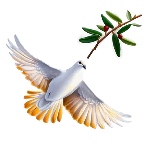 Dove With Olive Branch Png 34 PNG image