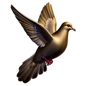 Dove With Scroll PNG Gwk PNG