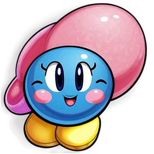 Download Detailed Kirby Blue Png 05232024 PNG image