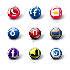 Downloadable Social Icons Set PNG 05252024