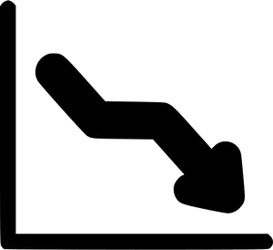Downward Arrow Graph Icon