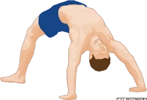 Downward Dog Yoga Pose Illustration