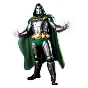 Dr Doom In Action Png 06252024 PNG image