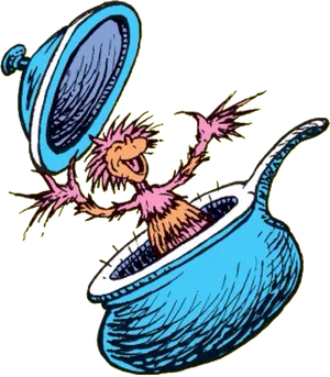 Dr Seuss Characterin Saucepan PNG image