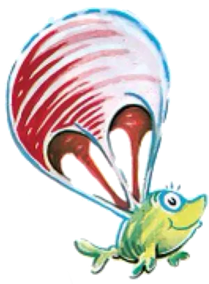 Dr Seuss Flying Fish PNG image