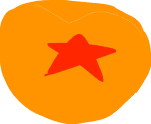 Dragon Ball Orange Star Ball PNG image