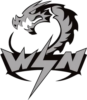 Dragon Lightning Win Logo PNG image