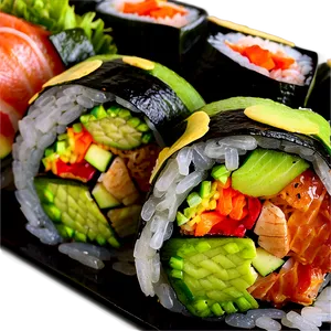 Dragon Roll Sushi Png 05212024 PNG image