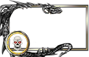 Dragon Skull Webcam Overlay PNG image