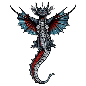 Dragon Tattoo Sleeve Idea Png 06122024 PNG image