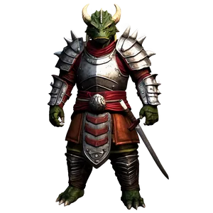 Dragonborn Samurai Png Qov43 PNG image