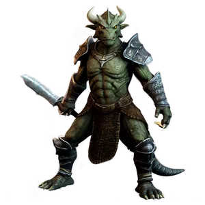 Dragonborn Warrior Png 06262024 PNG image