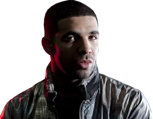Drake Intense Gaze PNG image