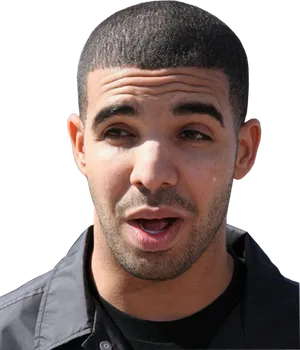 Drake Speaking Candid Moment PNG image