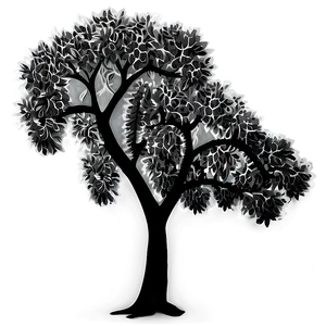 Dramatic Black And White Tree Photography Png 74 PNG image