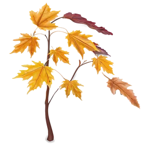 Dramatic Fall Leaf Png 05252024 PNG image