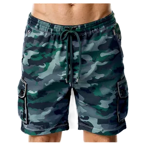 Drawstring Cargo Shorts PNG Mrc